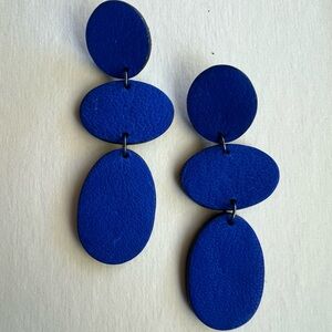 Noonday Collection Vibrant Blue Layered Earrings